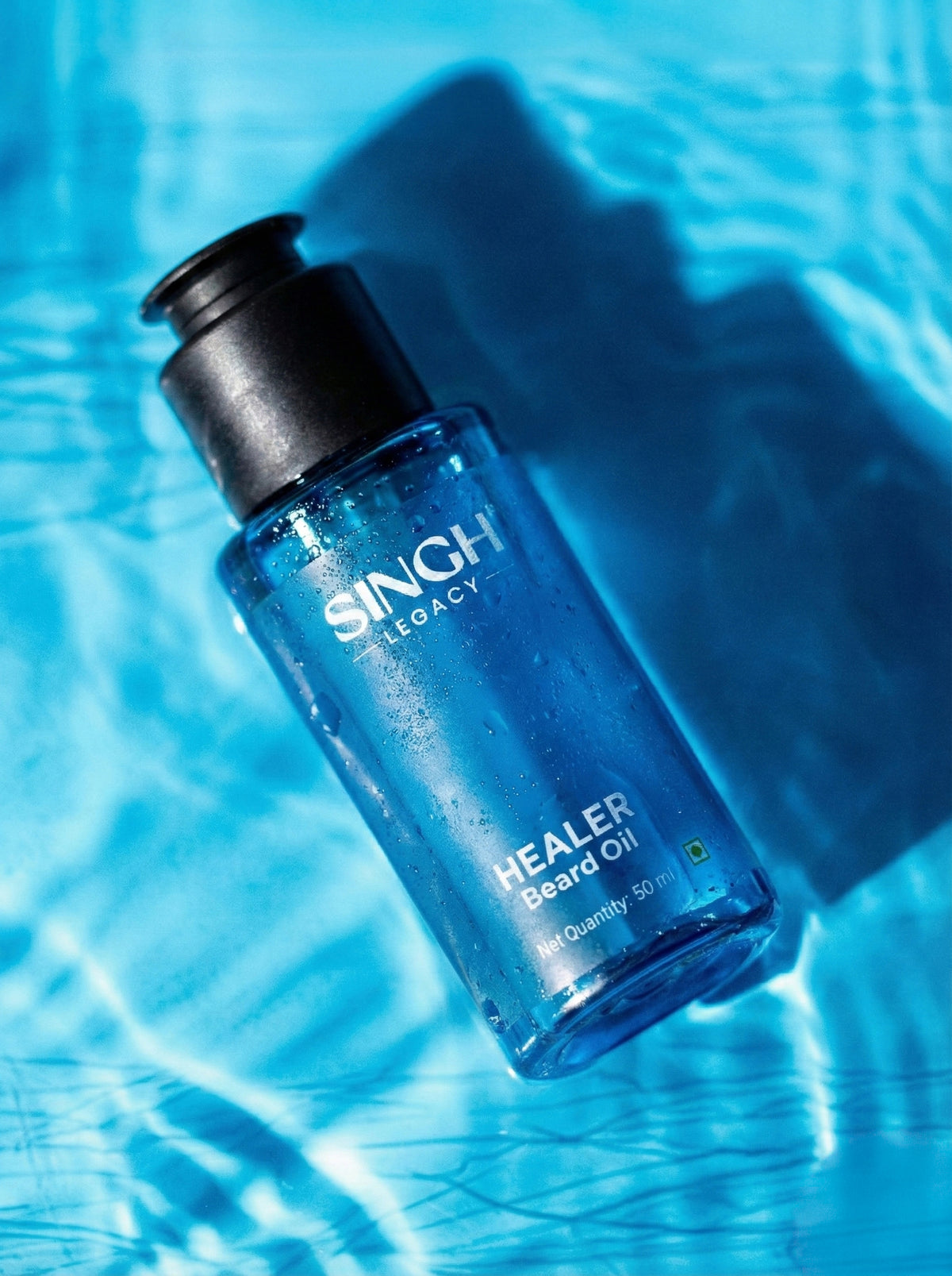 Singh Legacy Healer Beard Oil – water drops blue