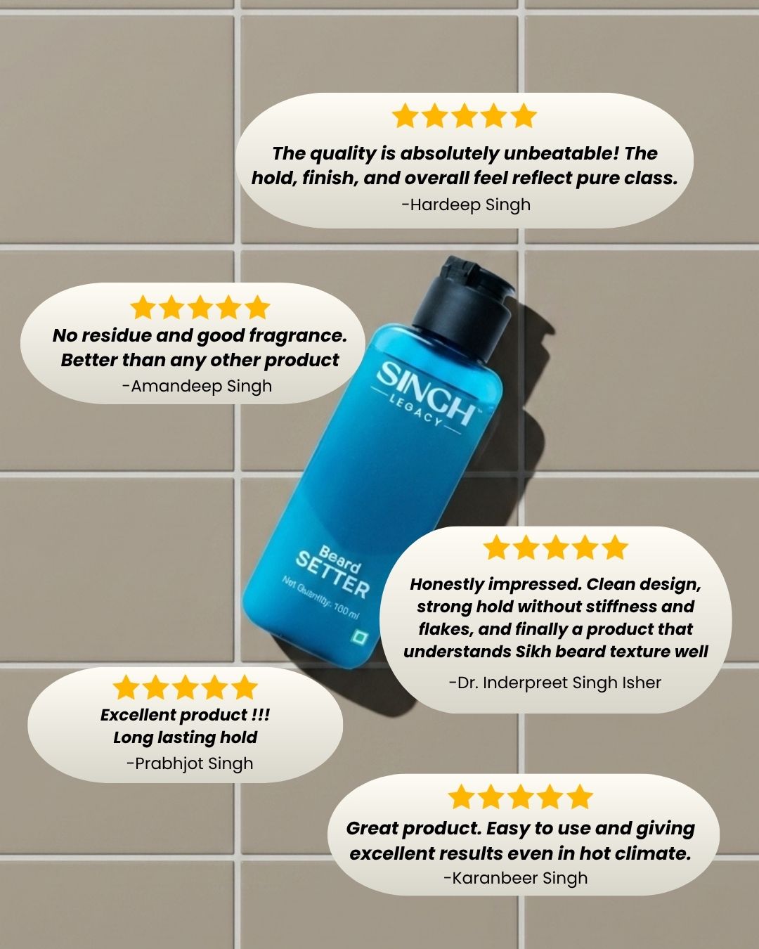 Singh Legacy Beard Setter – Customer reviews 2