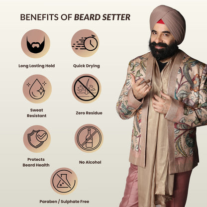 Singh Legacy Beard Setter – 18H Hold infographic