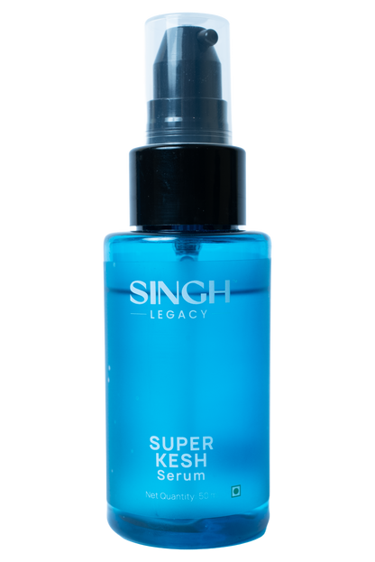 Singh Legacy Super Kesh Serum – product only blue bottle